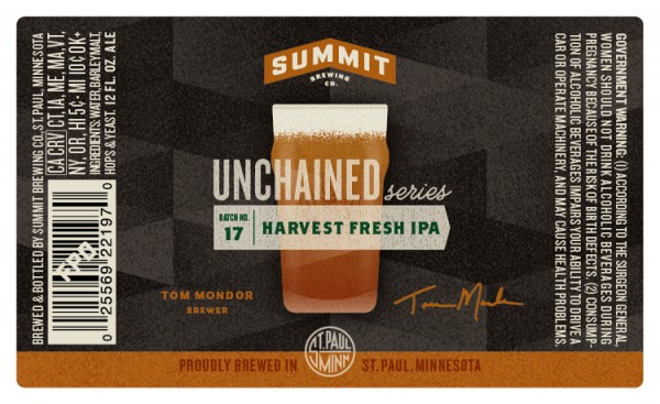 summit unchained 17, harvest fresh ipa