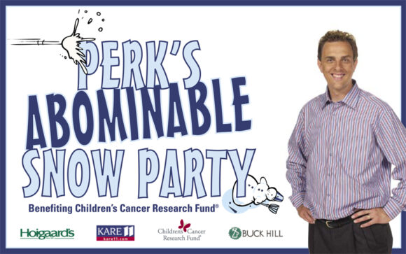 Perk's Abominable Snow Party Postcard