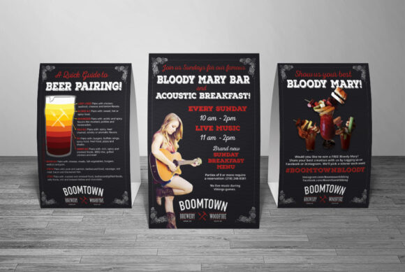 BoomTown Table Tents