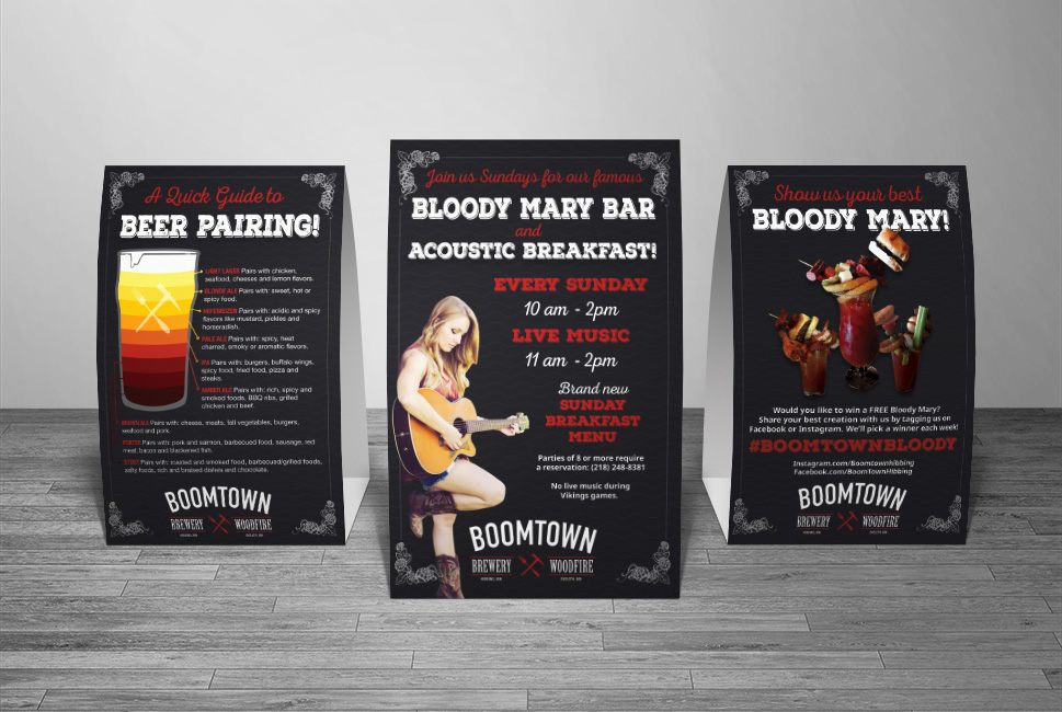 Boomtown Table Tents